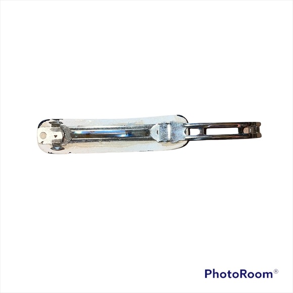 Handmade in Hawaii Aloha Print Hair Clip Black and White Floral - Picture 6 of 6